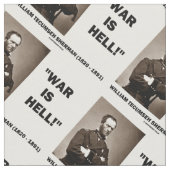 William Tecumseh Sherman War Is Hell Quote Stoff (Nahaufnahme)