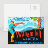 William Tell Apples Postkarte (Vorne/Hinten)