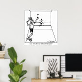 William Tell Racquetball Shot Poster (Heimbüro)