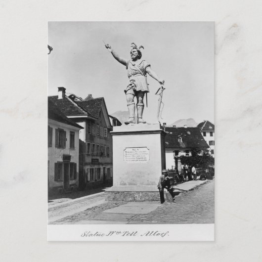 William Tell-Statue, c.1860-90 Postkarte (Vorderseite)