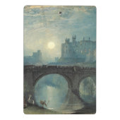 William Turner Alnwick Castle Mini Klemmbrett (Rückseite)