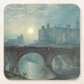 William Turner Alnwick Castle Rechteckiger Pappuntersetzer (Vorderseite)