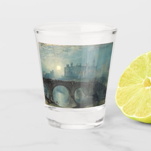 William Turner Alnwick Castle Schnapsglas (Vorderseite)