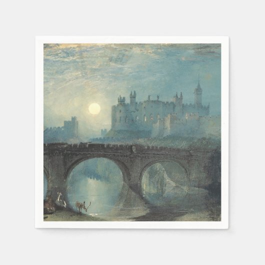 William Turner Alnwick Castle Serviette (Vorderseite)