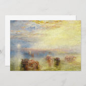 William Turner - Annäherung an Venedig Dankeskarte (Vorne/Hinten)