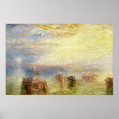 William Turner - Annäherung an Venedig Poster (Vorne)