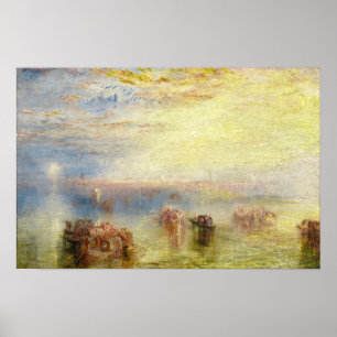William Turner - Annäherung an Venedig Poster