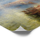 William Turner - Annäherung an Venedig Poster (Ecke)