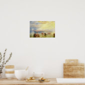 William Turner - Annäherung an Venedig Poster (Küche)