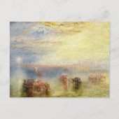 William Turner - Annäherung an Venedig Postkarte (Vorderseite)