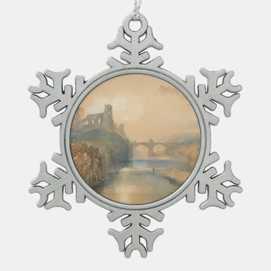 William Turner Barnard Castle Schneeflocken Zinn-Ornament (Vorderseite)