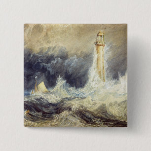 William Turner - Bell Rock Leuchtturm Button