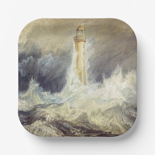 William Turner - Bell Rock Leuchtturm Pappteller (Vorderseite)