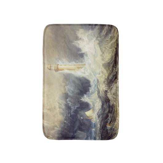 William Turner - Bell Rock Lighthouse Badematte (Vorderseite Vertikal)