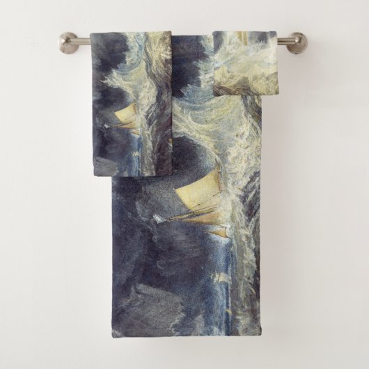 William Turner - Bell Rock Lighthouse Badhandtuch Set (Insitu)