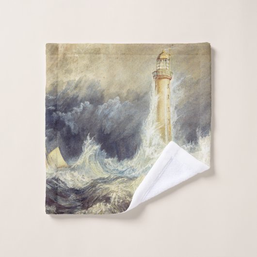 William Turner - Bell Rock Lighthouse Badhandtuch Set (Waschlappen)