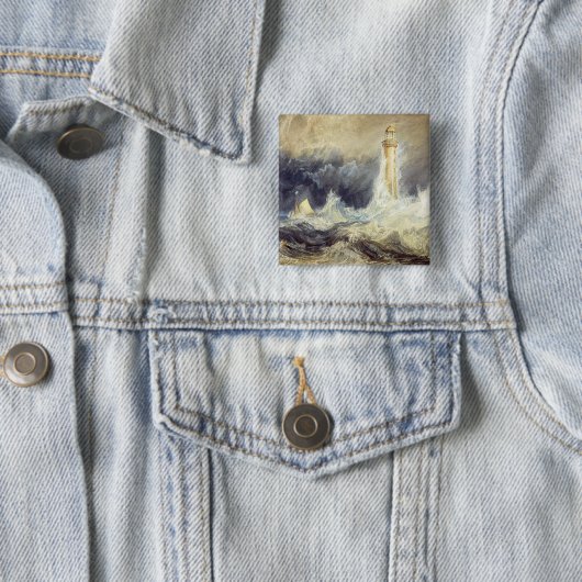 William Turner - Bell Rock Lighthouse Button (Beispiel)
