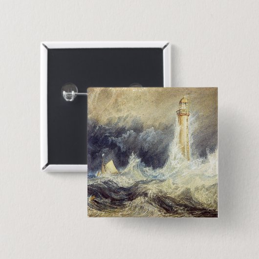 William Turner - Bell Rock Lighthouse Button (Vorne & Hinten)