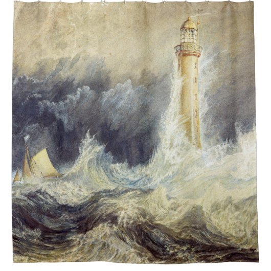 William Turner - Bell Rock Lighthouse Duschvorhang (Vorderseite)