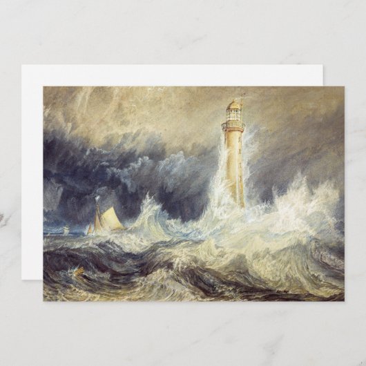 William Turner - Bell Rock Lighthouse Einladung (Vorne/Hinten)
