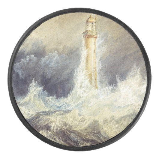 William Turner - Bell Rock Lighthouse Eishockey Puck (Vorderseite)