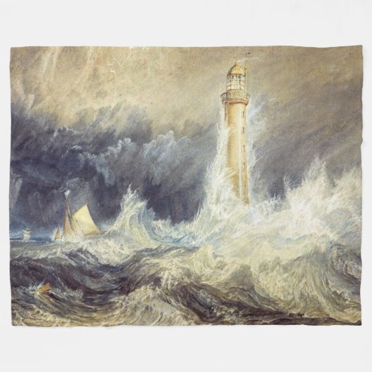 William Turner - Bell Rock Lighthouse Fleecedecke (Vorderseite (Horizontal))