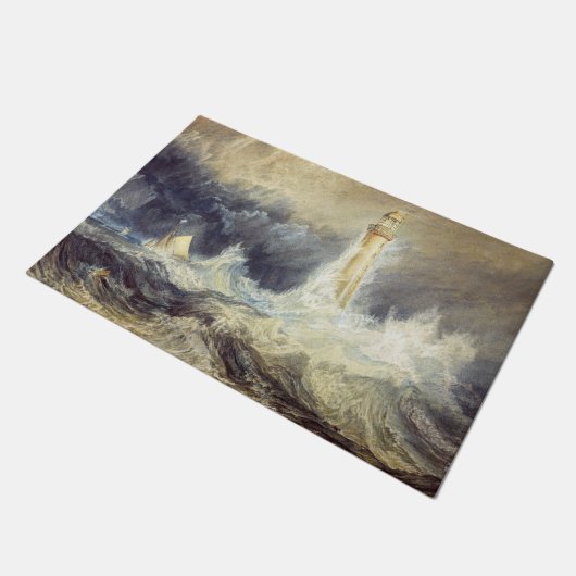 William Turner - Bell Rock Lighthouse Fußmatte (Schrägansicht)