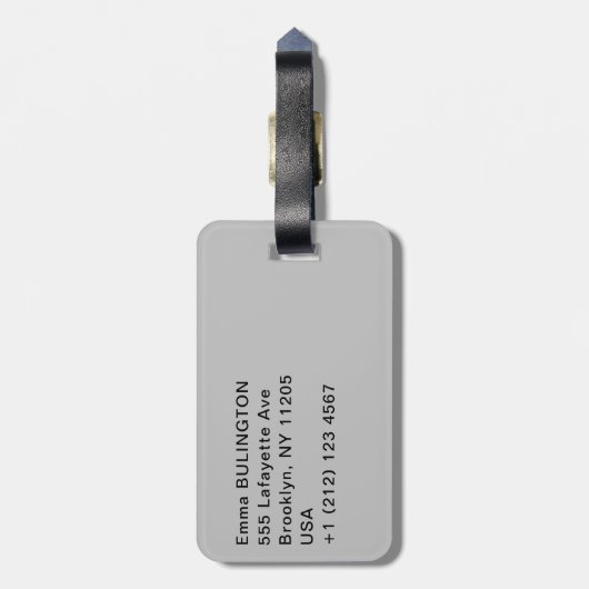 William Turner - Bell Rock Lighthouse Gepäckanhänger (Rückseite vertikal)