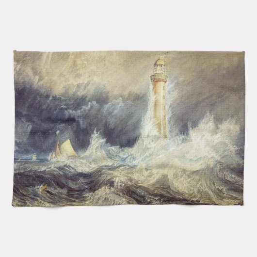 William Turner - Bell Rock Lighthouse Geschirrtuch (Horizontal)