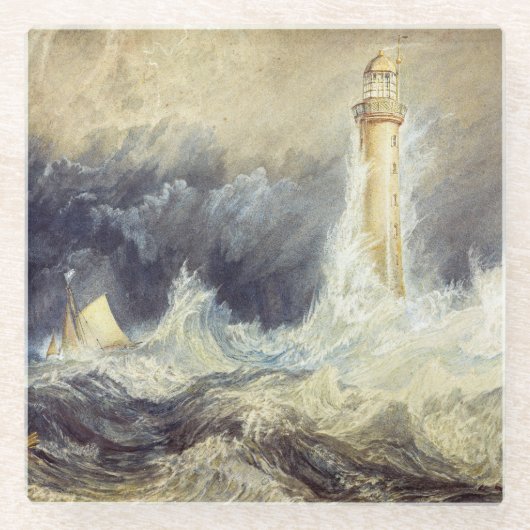William Turner - Bell Rock Lighthouse Glasuntersetzer (Vorderseite)