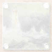 William Turner - Bell Rock Lighthouse Glasuntersetzer (Rückseite)