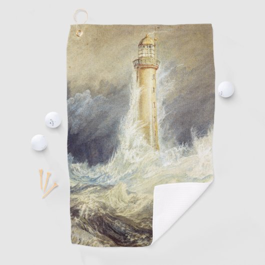 William Turner - Bell Rock Lighthouse Golfhandtuch (Insitu)