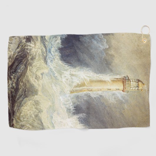 William Turner - Bell Rock Lighthouse Golfhandtuch (Horizontal)