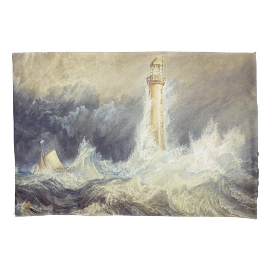 William Turner - Bell Rock Lighthouse Kissenbezug (Vorderseite)