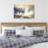 William Turner - Bell Rock Lighthouse Leinwanddruck (Insitu (Schlafzimmer))
