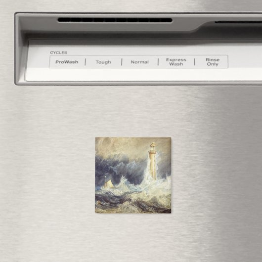 William Turner - Bell Rock Lighthouse Magnet (In Situ (Geschirrspüler))