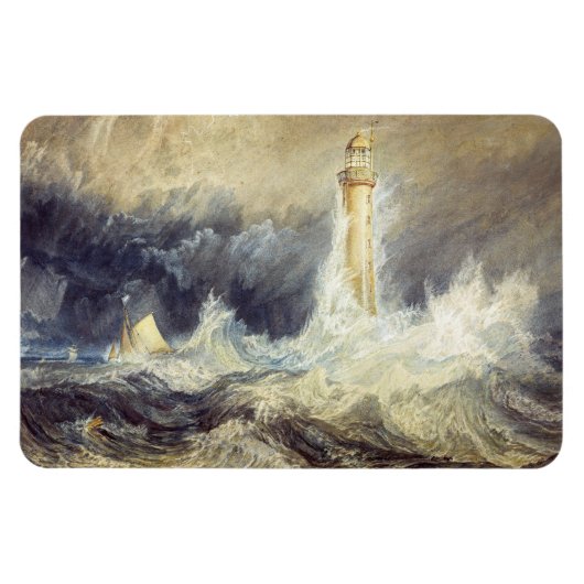 William Turner - Bell Rock Lighthouse Magnet (Horizontal)
