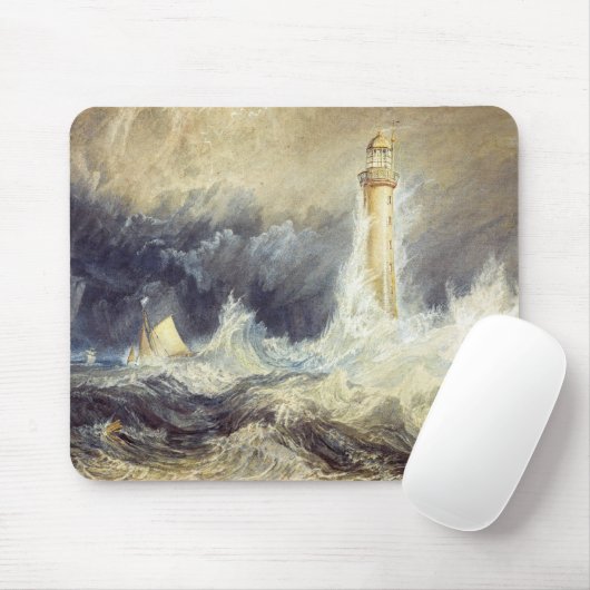 William Turner - Bell Rock Lighthouse Mousepad (Mit Mouse)