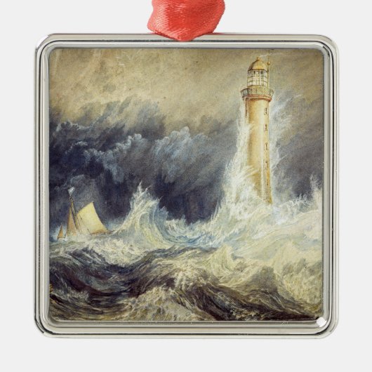 William Turner - Bell Rock Lighthouse Ornament Aus Metall (Vorne)