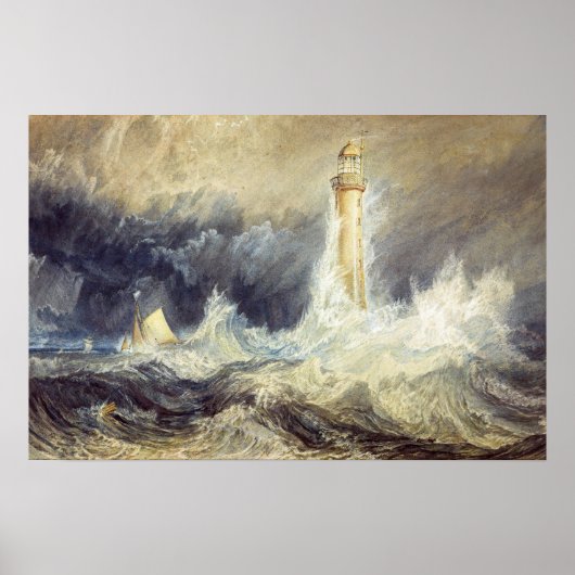 William Turner - Bell Rock Lighthouse Poster (Vorne)