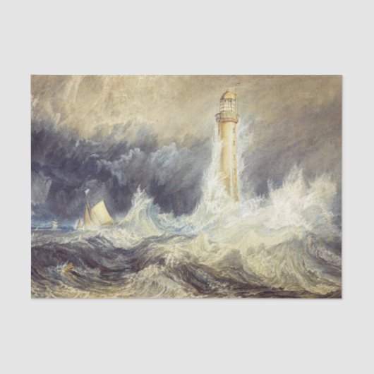 William Turner - Bell Rock Lighthouse Seidenpapier (Vorderseite)