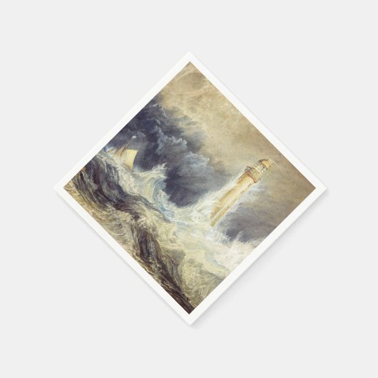 William Turner - Bell Rock Lighthouse Serviette (Ecke)