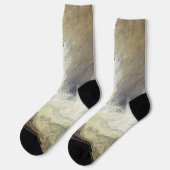 William Turner - Bell Rock Lighthouse Socken (Linkes Detail)