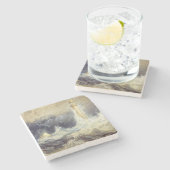 William Turner - Bell Rock Lighthouse Steinuntersetzer (Seitenansicht)