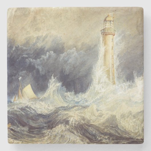 William Turner - Bell Rock Lighthouse Steinuntersetzer (Vorderseite)