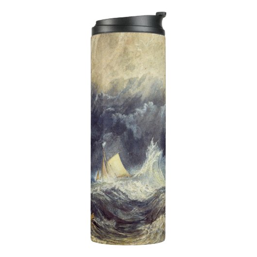 William Turner - Bell Rock Lighthouse Thermosbecher (Nach links gedreht)