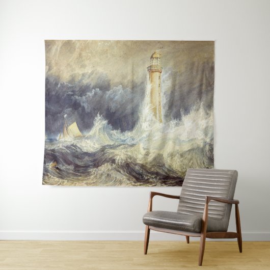 William Turner - Bell Rock Lighthouse Wandteppich (Beispiel (Horizontal))