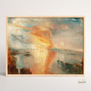 William Turner Brand des Houses of Parliament Poster