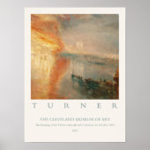 William Turner Burning Houses Lords Commons 1834 Poster (Vorne)