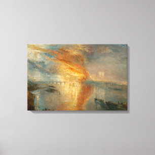 William Turner - Das Niederbrennen des Parlaments Leinwanddruck
